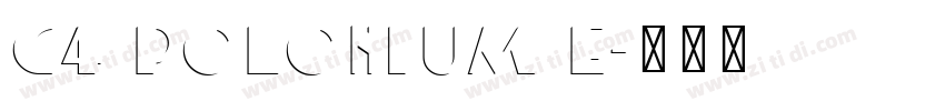 C4 polonium e字体转换